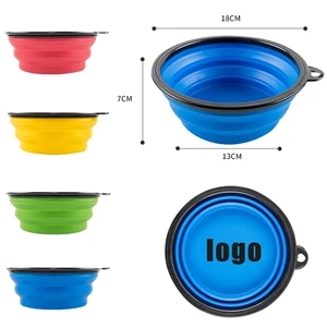 Big Collapsible Silicone Pet Bowl 34 Oz