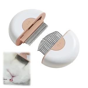 Two In One Pet Brush With Soft Silicone And Stainless Steel