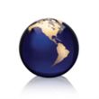 Globe Paperweight - Blue | https://www.bestnamebadges.com