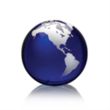 Globe Paperweight - Blue | https://www.bestnamebadges.com
