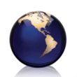 Globe Paperweight - Blue | https://www.bestnamebadges.com