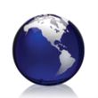 Globe Paperweight - Blue | https://www.bestnamebadges.com