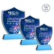 Scudo Shield VividPrint™ Award on Newhaven - Sky Blue | https://www.bestnamebadges.com