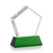 Genosee VividPrint™ Award on Base - Green | https://www.bestnamebadges.com
