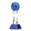 Naples Award on Langport Base - Blue | https://www.bestnamebadges.com