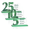 Hazelton VividPrint™ Award - Green | https://www.bestnamebadges.com