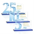 Hazelton VividPrint™ Award - Blue | https://www.bestnamebadges.com
