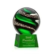 Zodiac Award on Robson Base - Green | https://www.bestnamebadges.com
