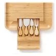 Bamboo Cheese Board and Knife Set | https://www.bestnamebadges.com
