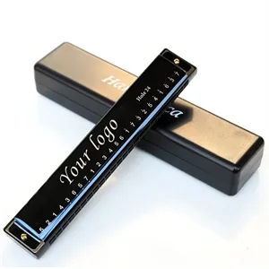 Polyphonic C Key Harmonica 24 Holes