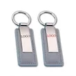 Metal Keychain With Pu Leather | https://www.bestnamebadges.com