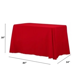 7FT Polyester Poplin Table Throw w/ Custom Imprint
