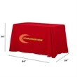 7FT Polyester Poplin Table Throw w/ Custom Imprint | https://www.bestnamebadges.com