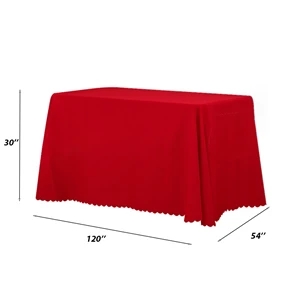10FT Polyester Poplin Table Throw w/ Custom Imprint