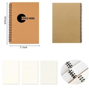 B5 Business Spiral Notepad (Squares, Lines, Blanks)