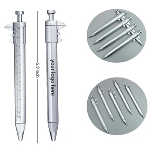 Multifunction Plastic Ballpoint Pen With Vernier Caliper