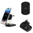 Clear 3-in-1 Wireless Charger and Multi-Function Stand | https://www.bestnamebadges.com