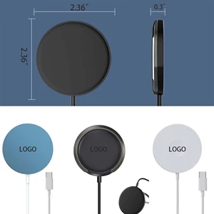 15W Circular Fast Wireless Phone Charger Pad