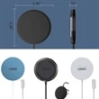 15W Circular Fast Wireless Phone Charger Pad | https://www.bestnamebadges.com