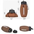20oz Rugby Collapsible Silicone Sport Soft Water Bottle | https://www.bestnamebadges.com