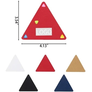 Triangle Shape 4 Color Sticky Note