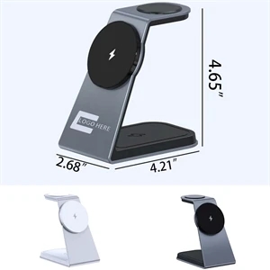 Foldable 3-in-1 Magnetic Wireless Charger Stand