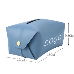 Simple Pu Tissue Cover Box