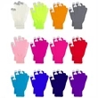 Warm Stretch Knitted Texting Touchscreen Solid Color Gloves | https://www.bestnamebadges.com