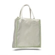 Color Stripe Fancy Web Handle Tote Bag W/ Bottom Gusset | https://www.bestnamebadges.com