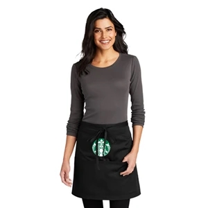 Port Authority® Half Bistro Apron With Stain Release | https://www.bestnamebadges.com