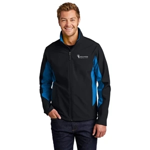Port Authority® Men's Core Colorblock Soft Shell Jacket | https://www.bestnamebadges.com