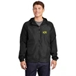 Sport-Tek® Hooded Wind Jacket W/ Colorblock Raglan Design | https://www.bestnamebadges.com