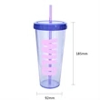 21 Oz Tumblers With Straw Transparent | https://www.bestnamebadges.com
