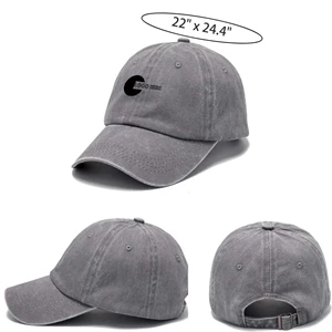 Adjustable Classic Distressed Denim Dad Hat