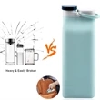 Custom 20oz Large Printing Area Collapsible Water Bottle | https://www.bestnamebadges.com