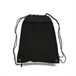 210D Polyester Drawstring Backpack W/ Front Pocket | https://www.bestnamebadges.com
