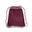 210D Polyester Drawstring Backpack W/ Front Pocket | https://www.bestnamebadges.com
