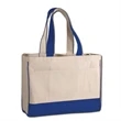 12 Oz. Cotton Canvas Tote Bag With Zipper Pocket | https://www.bestnamebadges.com