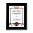SpectraPrint™ Plaque - Ebony White | https://www.bestnamebadges.com