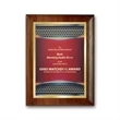 SpectraPrint™ Plaque - Rolled Edge Gold | https://www.bestnamebadges.com