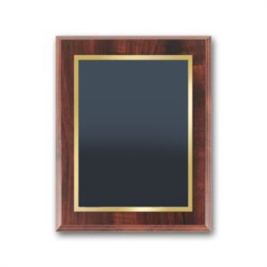 SpectraPrint™ Plaque - Walnut Gold | https://www.bestnamebadges.com