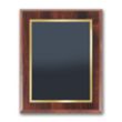 SpectraPrint™ Plaque - Walnut Gold | https://www.bestnamebadges.com