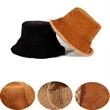 Winter Plush Bucket Hat | https://www.bestnamebadges.com