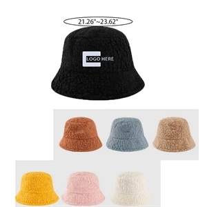 Winter Lambswool Plush Bucket Hat