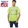 USA-Made Class 2 Poly-Cotton Segmented Safety T-Shirt | https://www.bestnamebadges.com