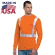 Hi Viz USA-Made Class 2 Reflectiv Cotton Safety Pocket Shirt | https://www.bestnamebadges.com