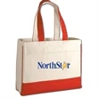 12 Oz. Cotton Canvas Tote Bag With Zipper Pocket | https://www.bestnamebadges.com