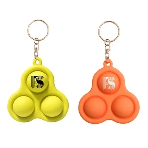 Silicone Pop Bubble Keychain Triangle