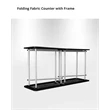 Folding Fabric Display Counter No Hardware | https://www.bestnamebadges.com