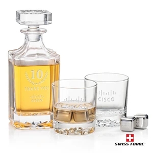 Cassidy Decanter Set & Ice Cubes | https://www.bestnamebadges.com
